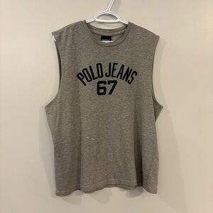 Vintage Ralph Lauren Polo Jeans Co Muscle Shirt Tank top made in Canada